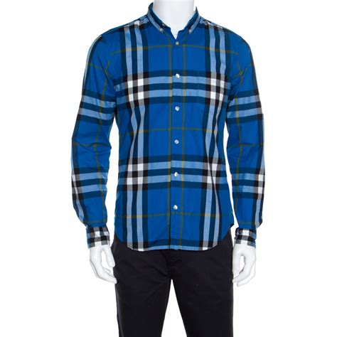 burberry long sleeve striped shirt|men's burberry button down shirt.